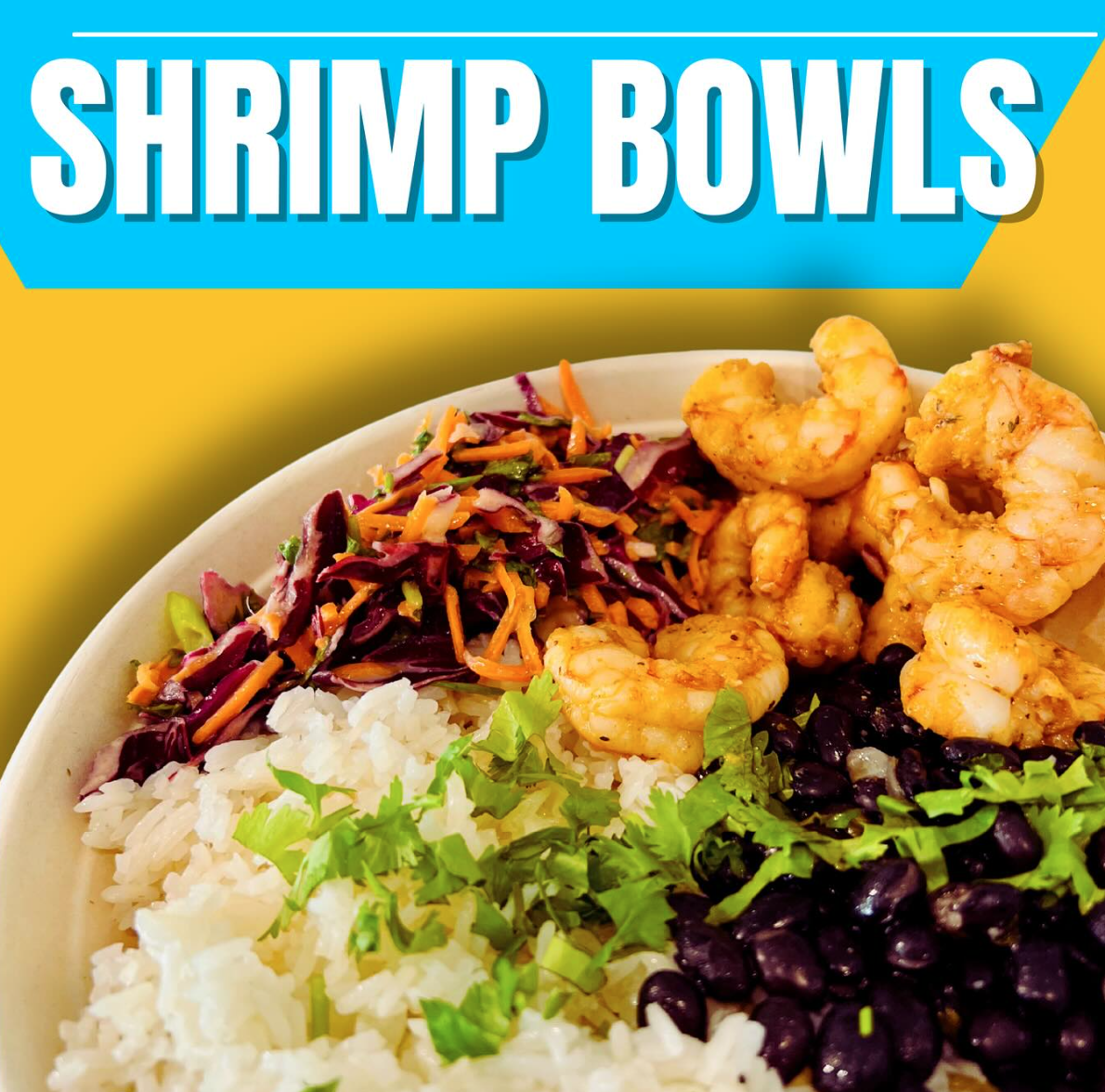 Shrimp bowls catering option